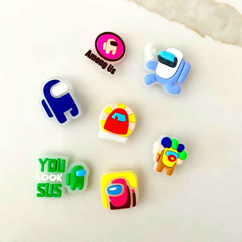 Among Us Glow in the Dark Jibbitz set of 7